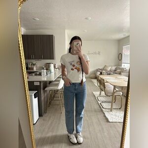 New with tags croissant coffee tee graphic T Princess Polly baby Tee